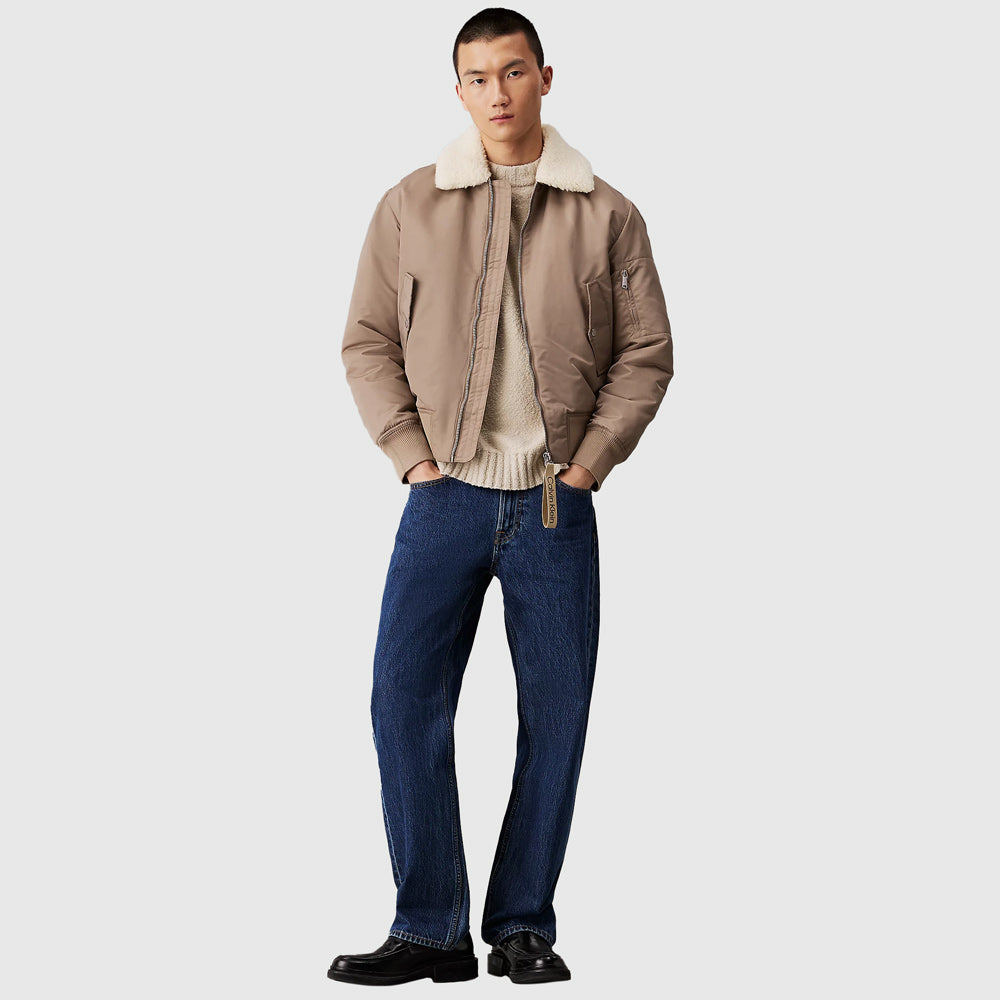 Aviator Sherpa Jacket - Brown