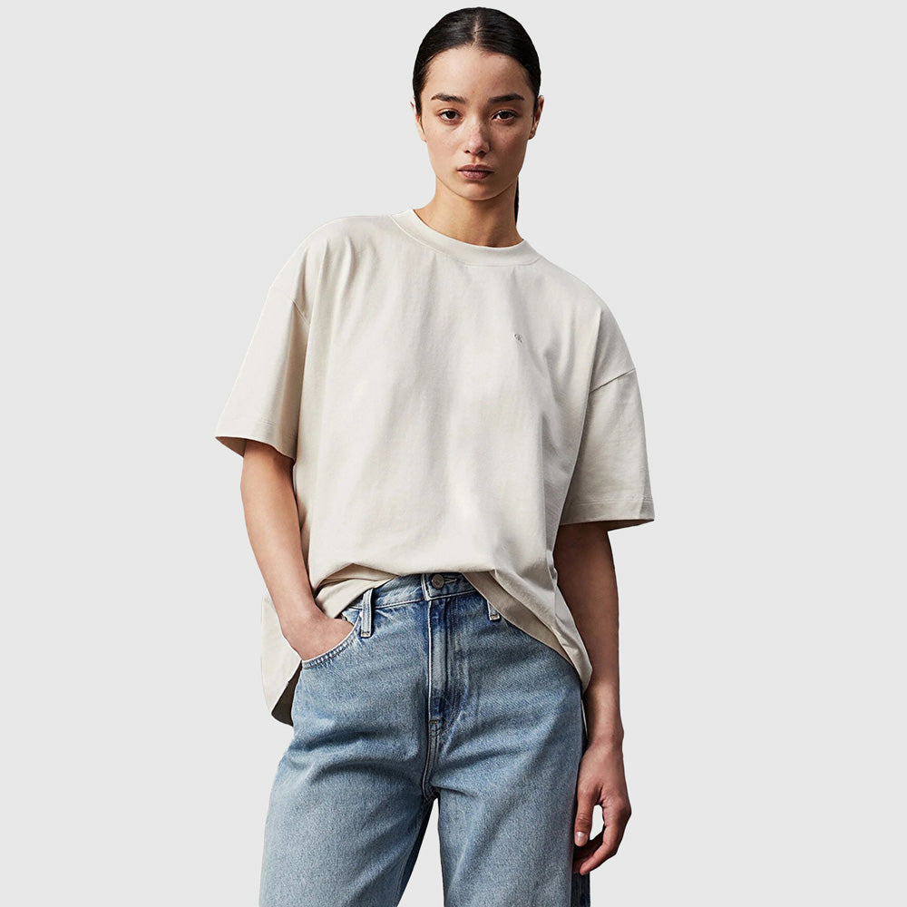 Calvin Klein Back Graphic Boyfriend T-Shirt - Light Brown |ThirdBaseUrban