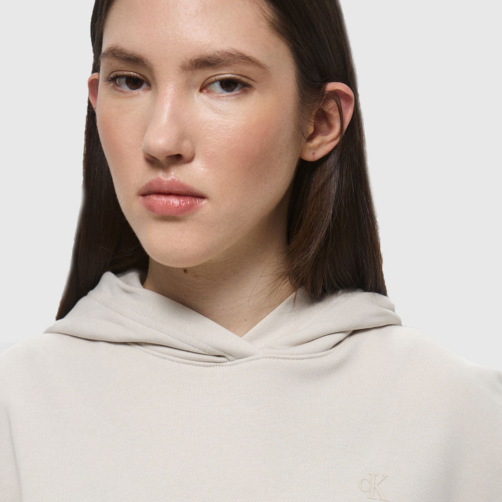 Back Graphic Oversized Hoodie - Light Brown