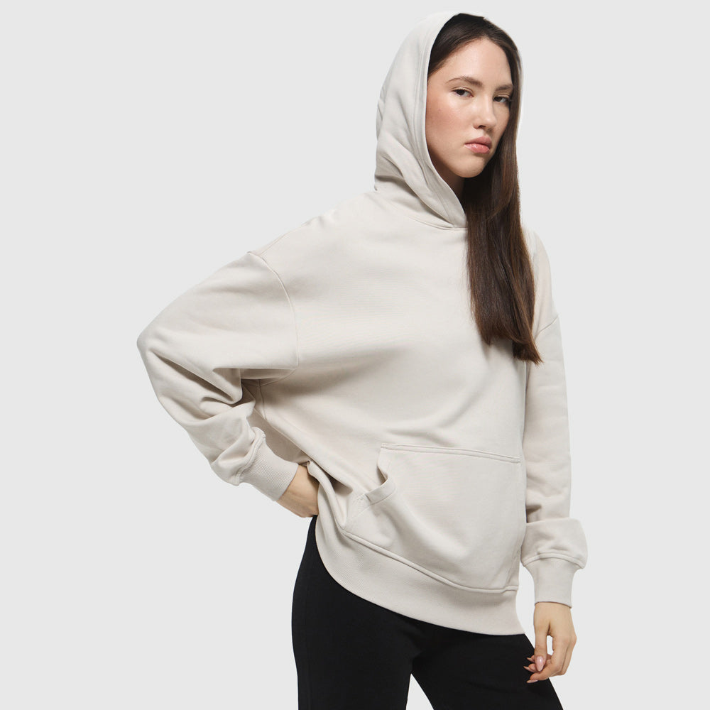 Calvin Klein Back Graphic Oversized Hoodie - Light Brown |ThirdBaseUrban