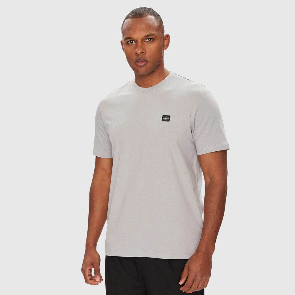 Calvin Klein Badge Jersey Classic T-Shirt - Grey |ThirdBaseUrban