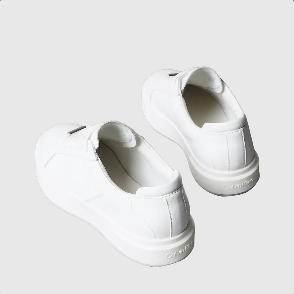Basket Cups Lace Up Sneaker - White