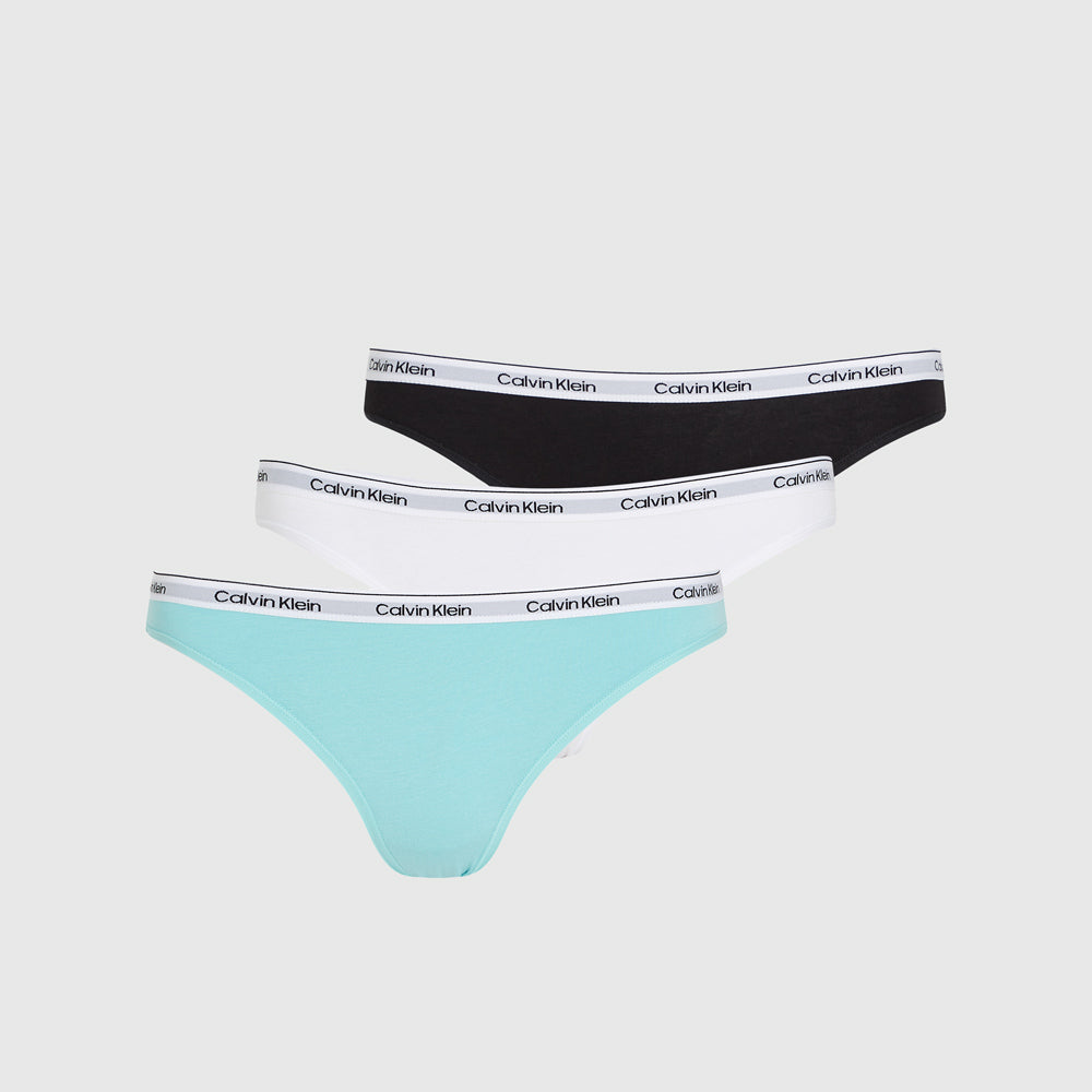 Calvin Klein 3 Pack Bikini Bottom - Black Multi |ThirdBaseUrban