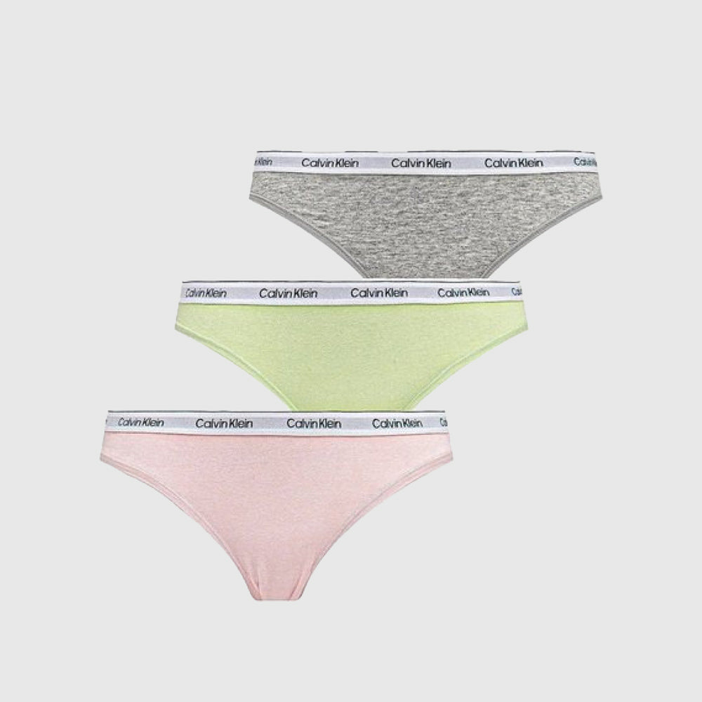 Calvin Klein 3 Pack Bikini Bottom - Green Multi |ThirdBaseUrban