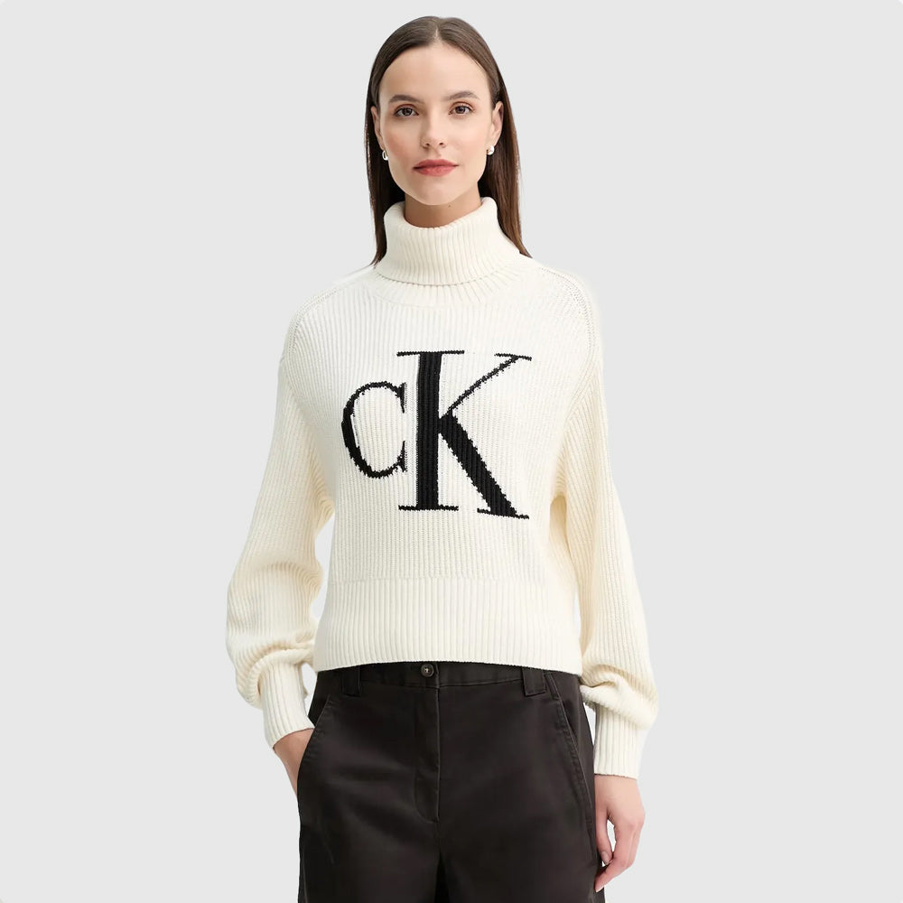 Calvin Klein Ck Loose Sweater - Ivory |ThirdBaseUrban