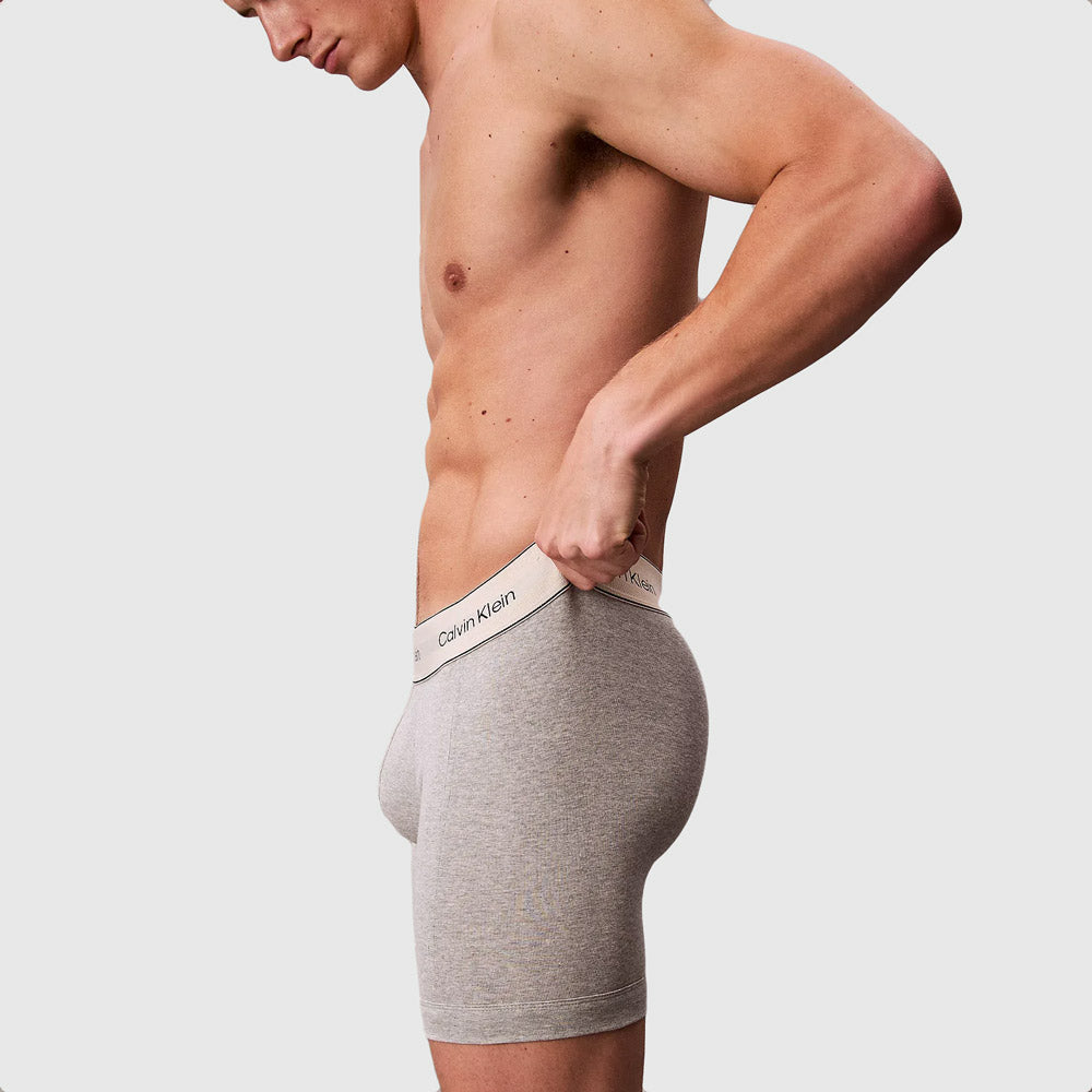 3 Pack Boxer Brief - White Multi