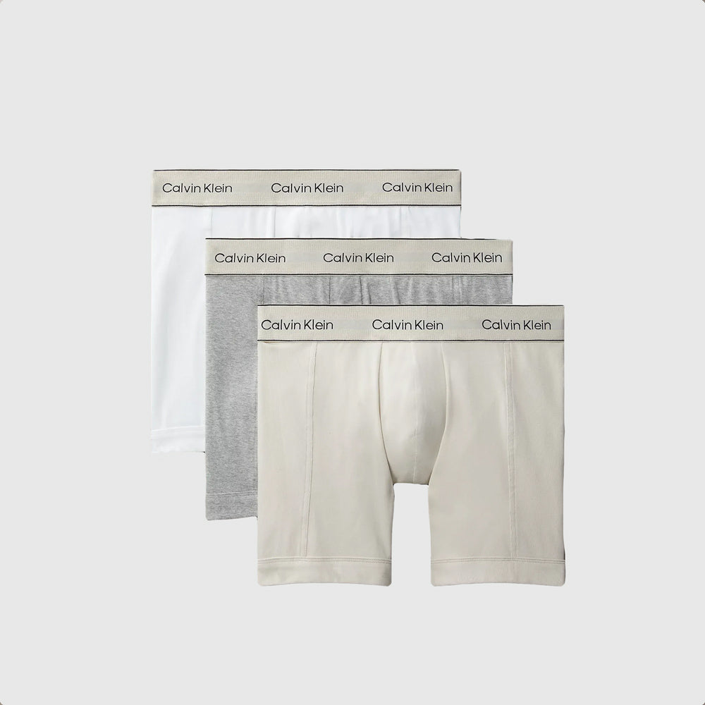 Calvin 3 Pack Boxer Brief - White |ThirdBaseUrban