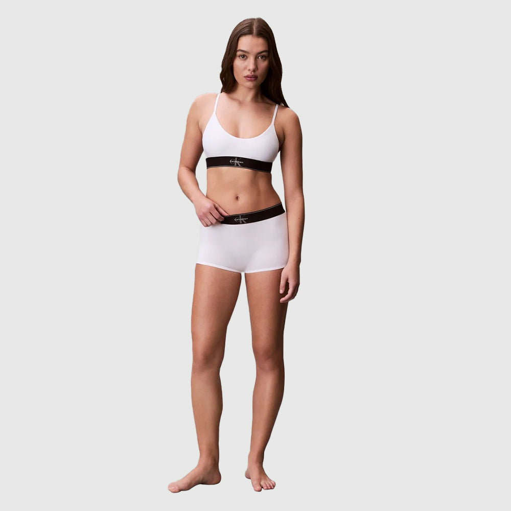 CK Graphic Boyshort - White