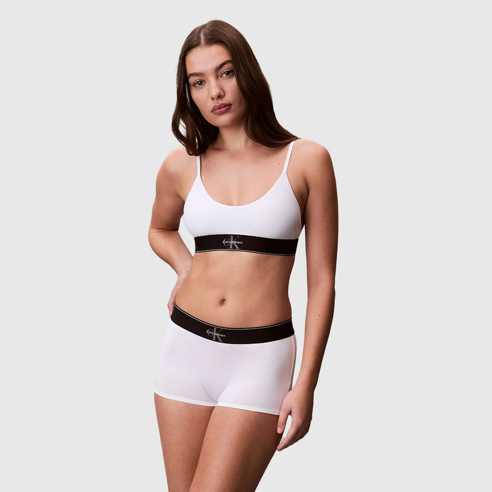 CK Graphic Boyshort - White