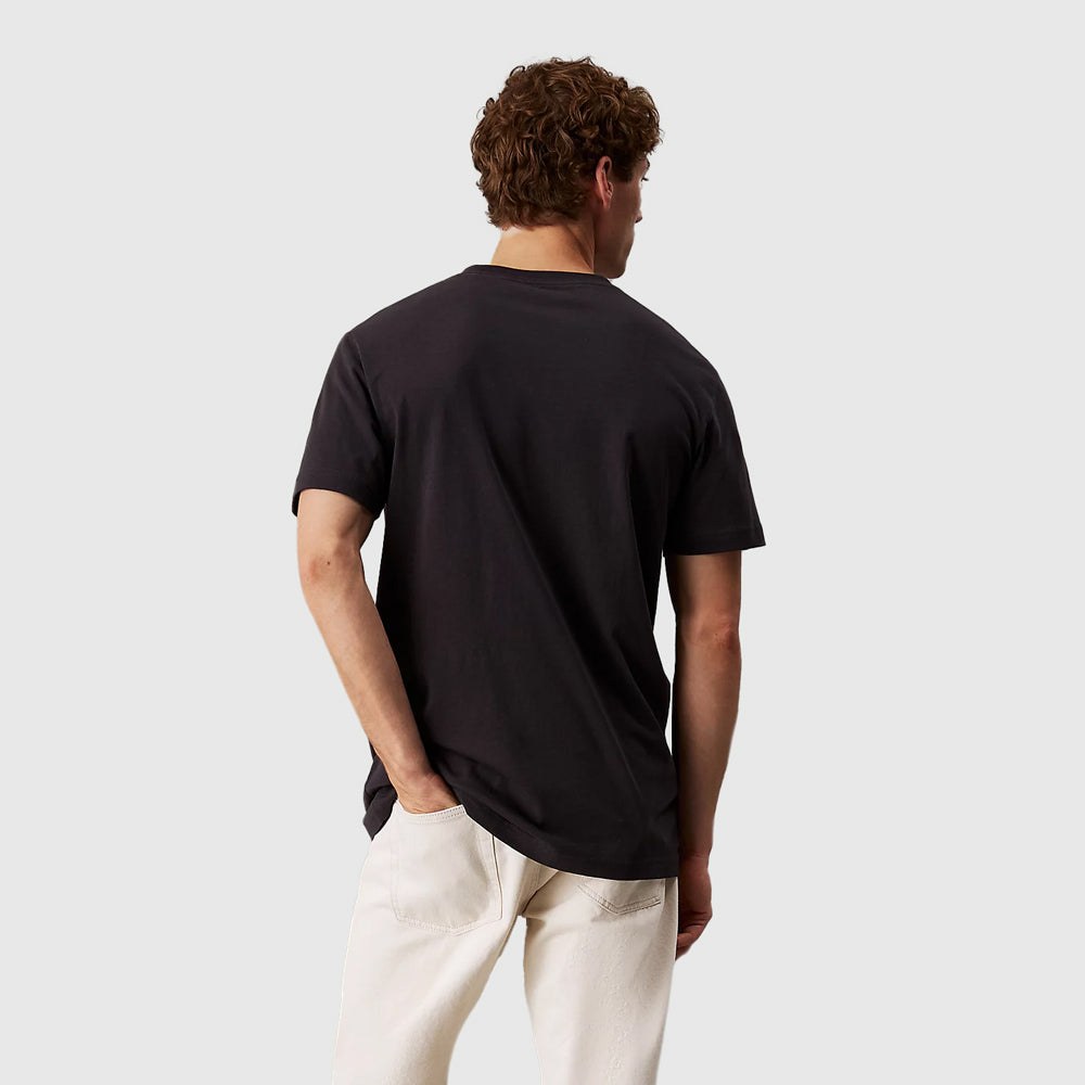 Label Print T-Shirt - Black