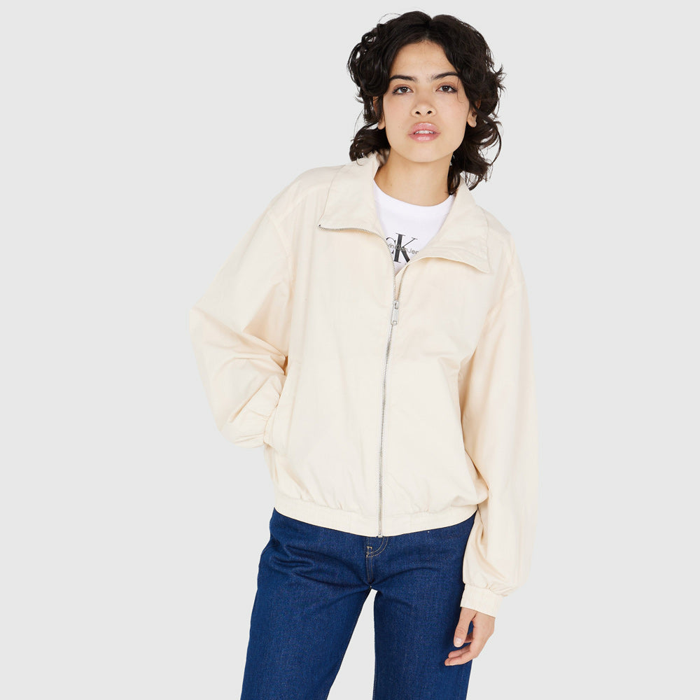 Calvin Klein Applique Track Jacket - Sand |ThirdBaseUrban