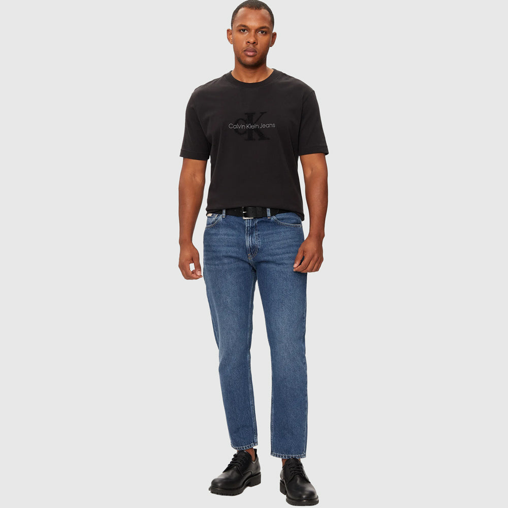 Chenille Monologo T-Shirt - Black