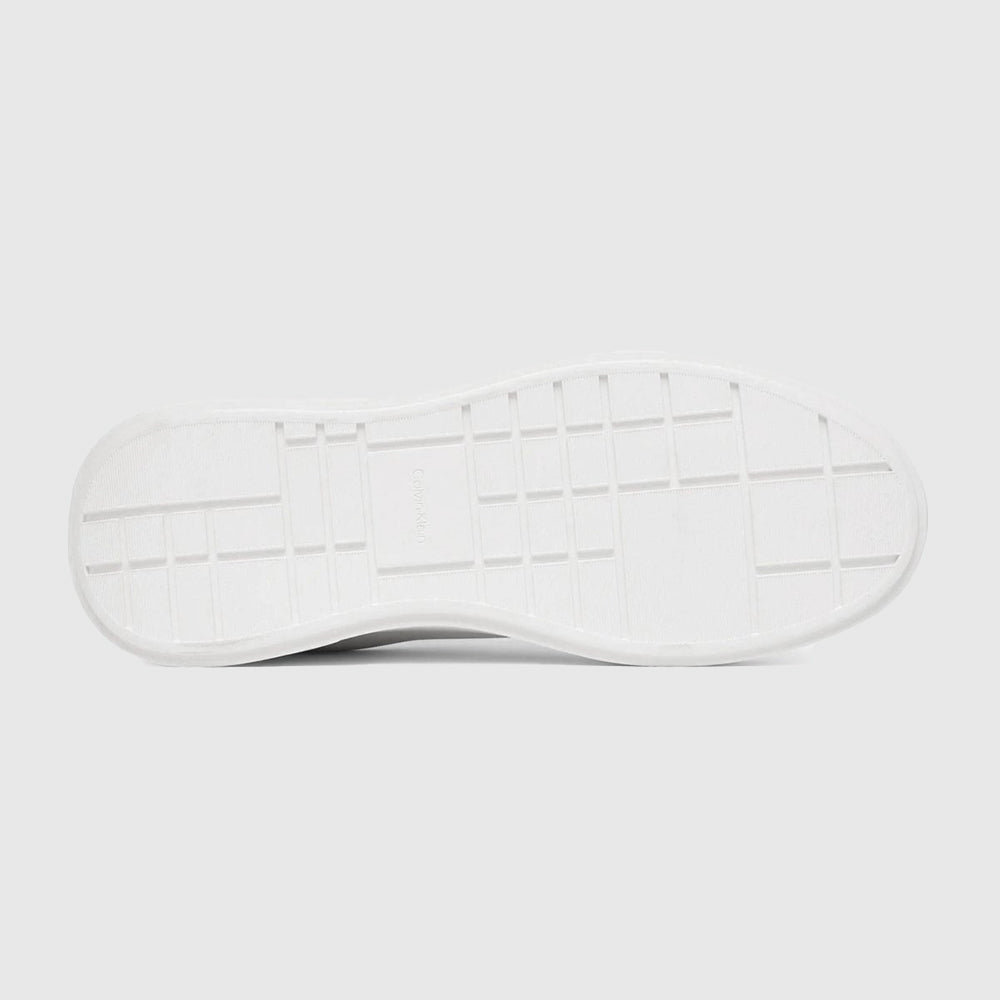 Leather Chunky Cupsole - White / Black
