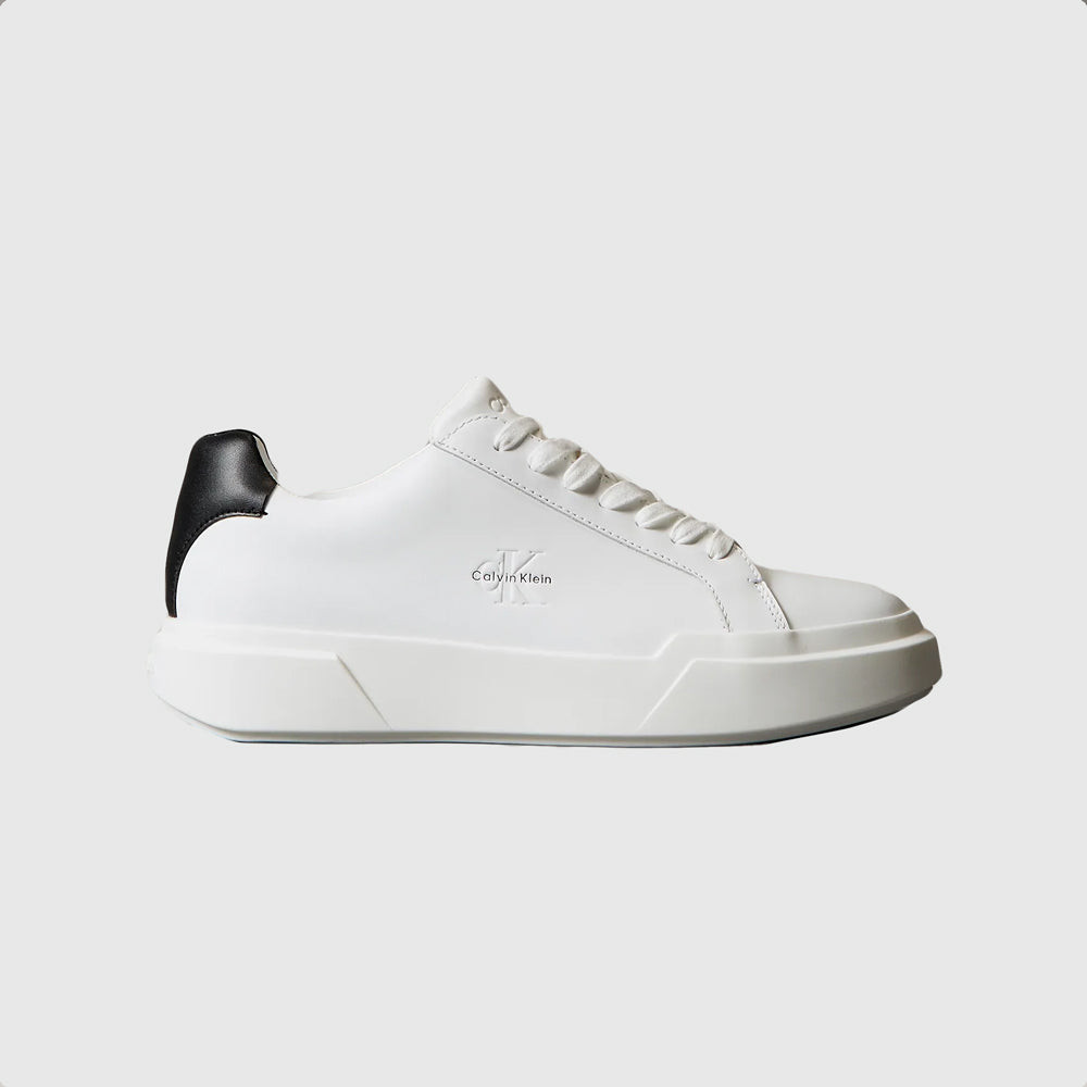 Calvin Klein Chunky Cupsole Sneaker - White/ Black |ThirdBaseUrban