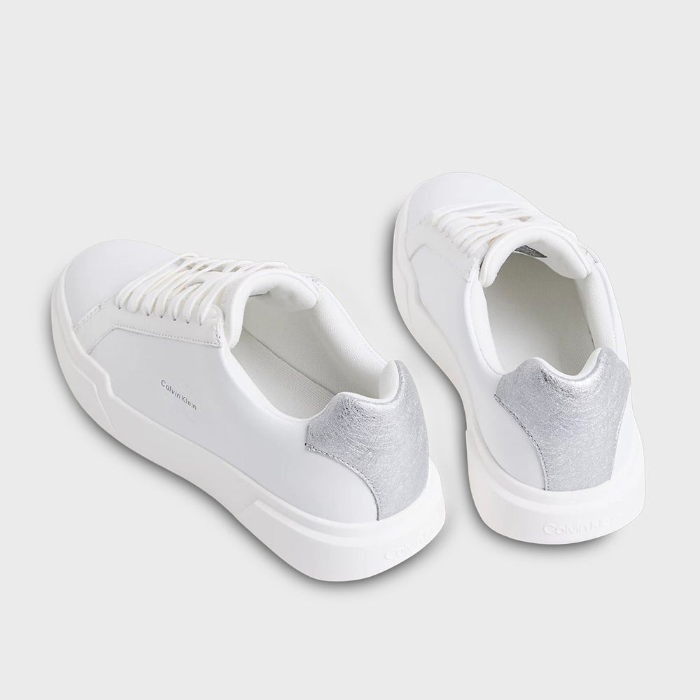 Chunky Cupsole Leather Logo - White Multi