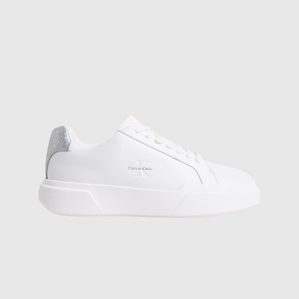 Chunky Cupsole Leather Logo - White Multi
