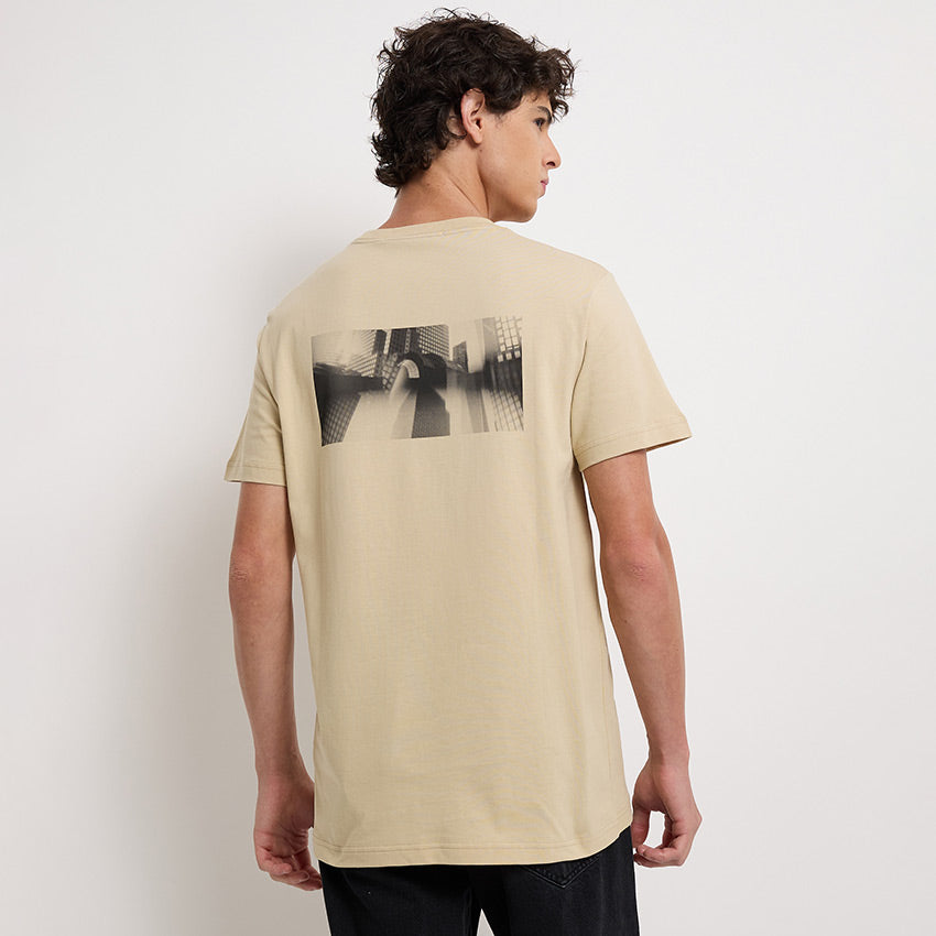 City Grid T-Shirt - Khaki