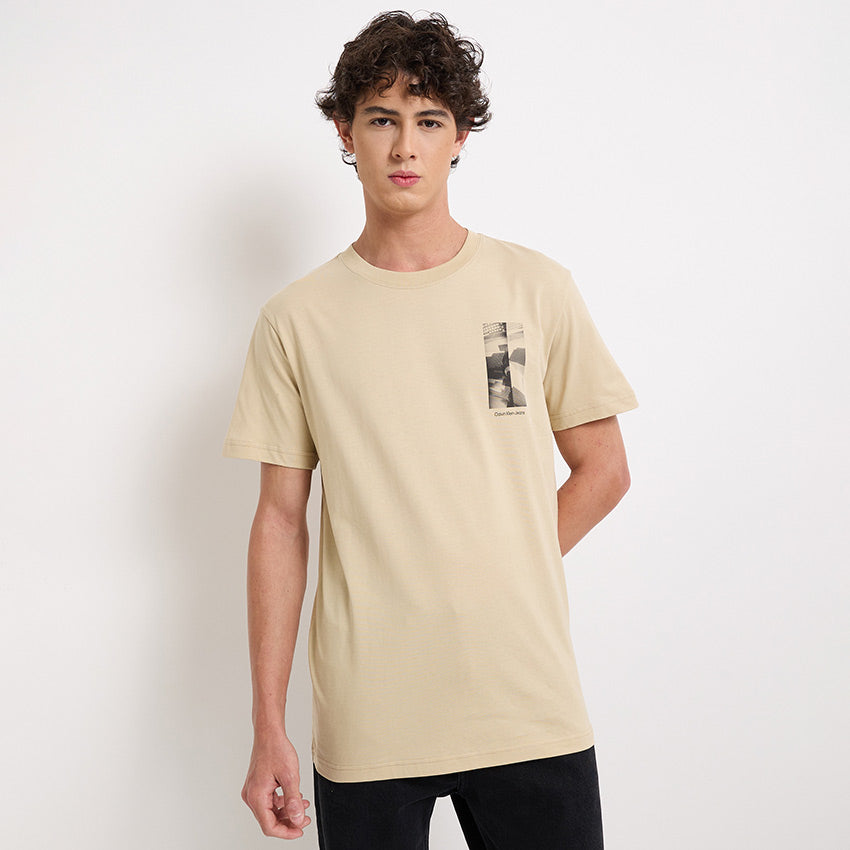City Grid T-Shirt - Khaki