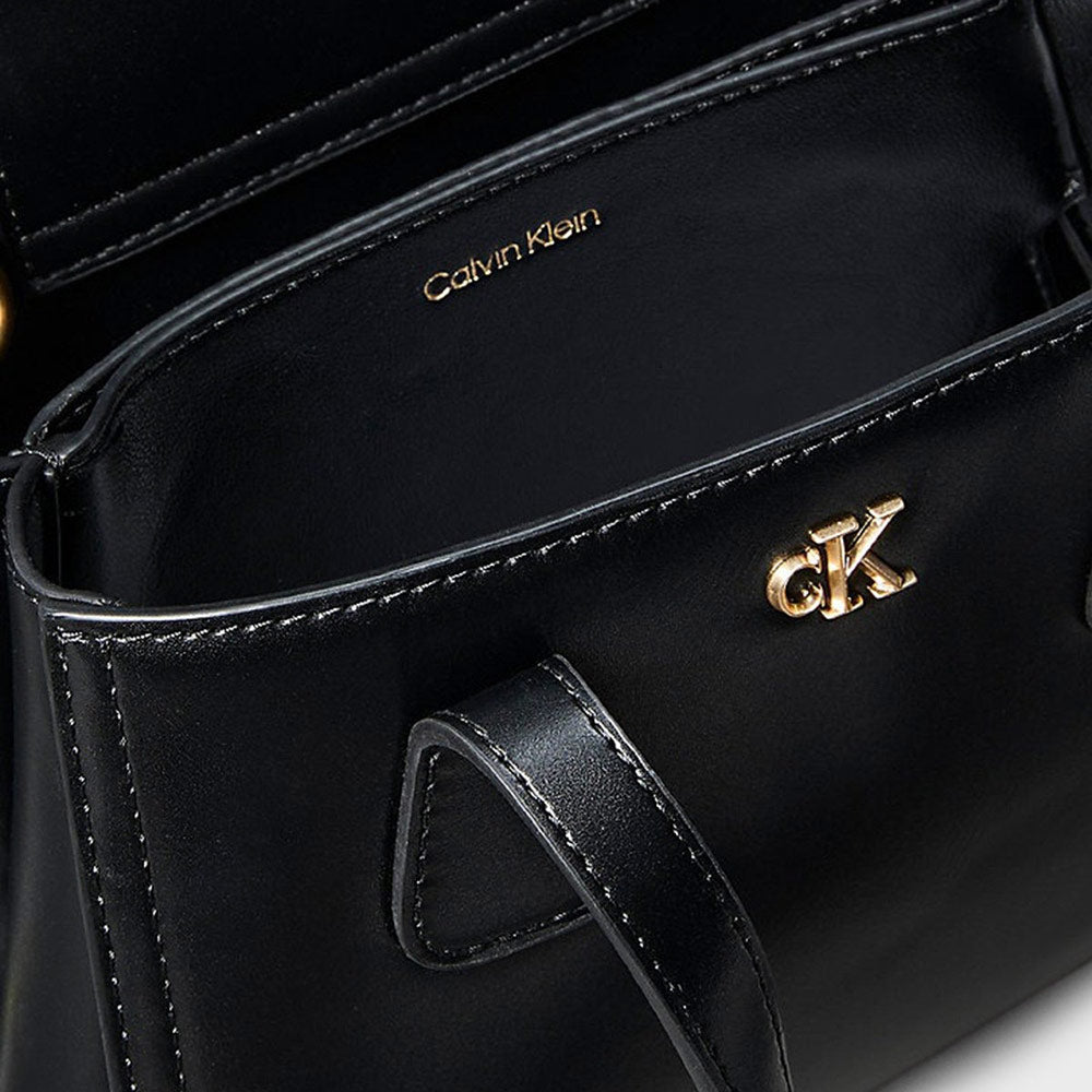 Ck Mini Tote Crossbody - Black