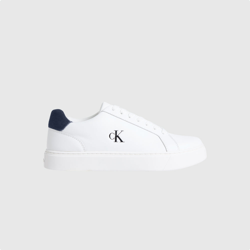 Calvin Klein Classic Cupsole Laceup Sneaker - White Multi |ThirdBaseUrban