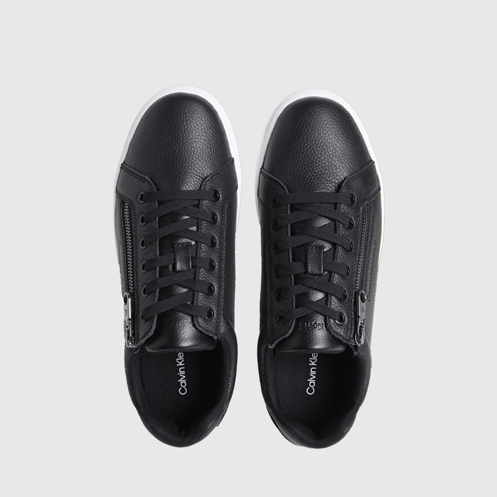 Classic Zip Low Sneaker - Black / White