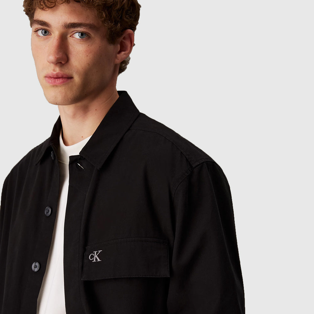 Cotton Overshirt - Black