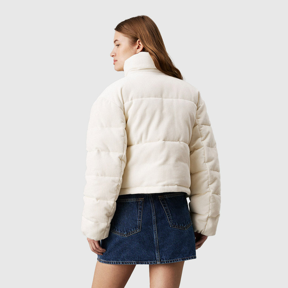 Corduroy Puffer Jacket - Offwhite