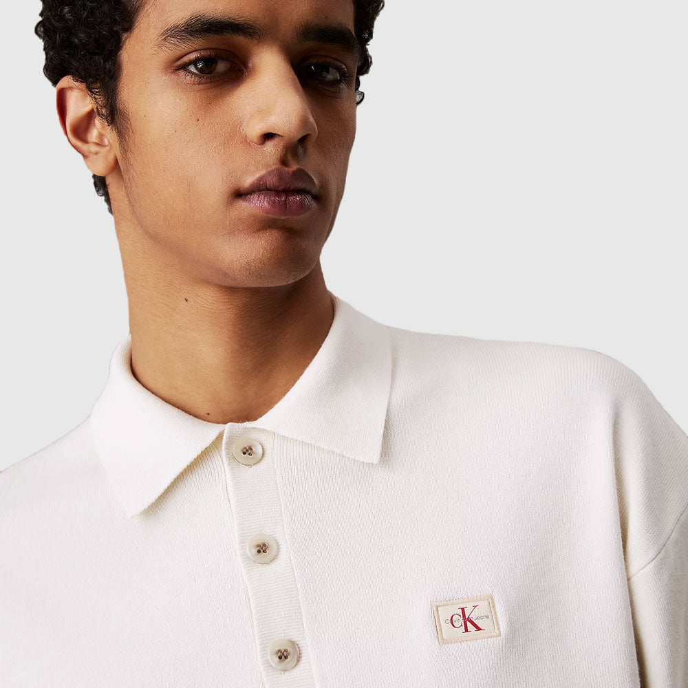 Cotton Golfer Sweater - Ivory