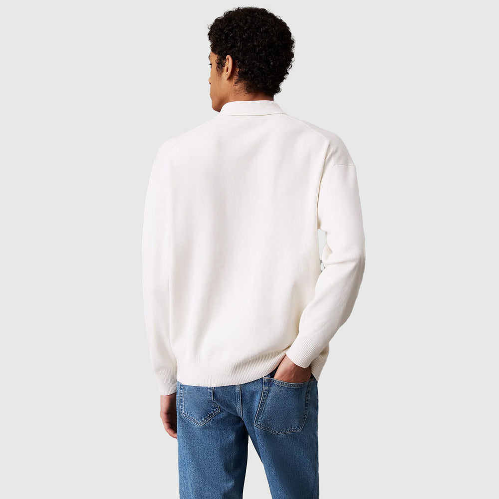 Cotton Golfer Sweater - Ivory
