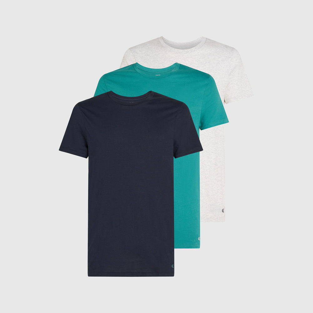 Calvin Klein 3 Pack Crew Neck - White Multi |ThirdBaseUrban