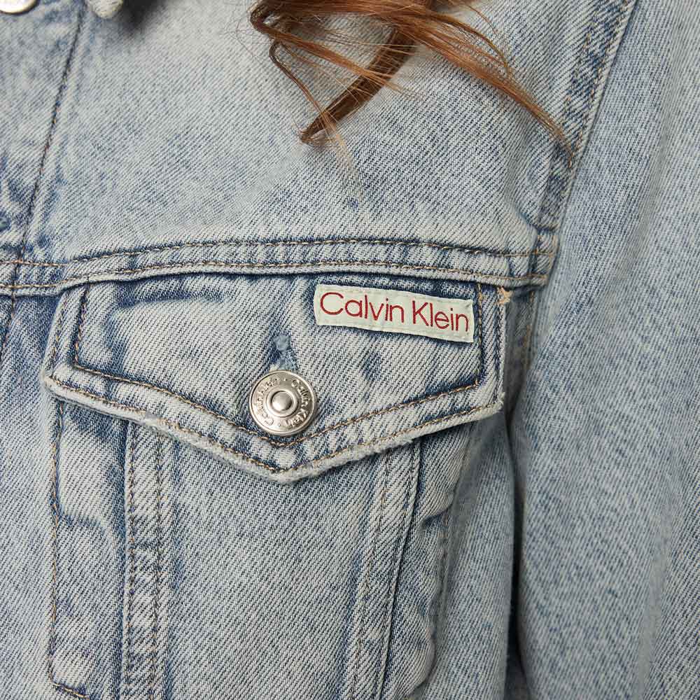Cropped 90'S Denim Jacket - Denim Light