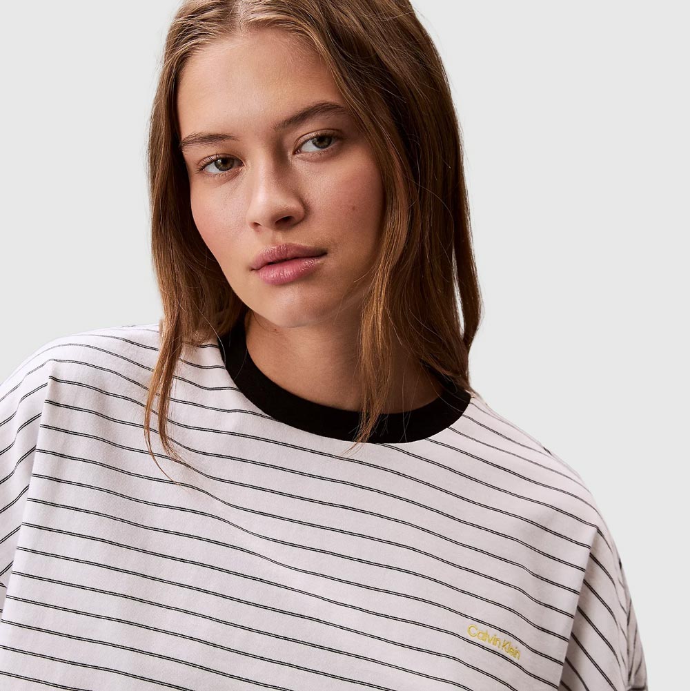 Cropped Boxy T-Shirt - Stripe