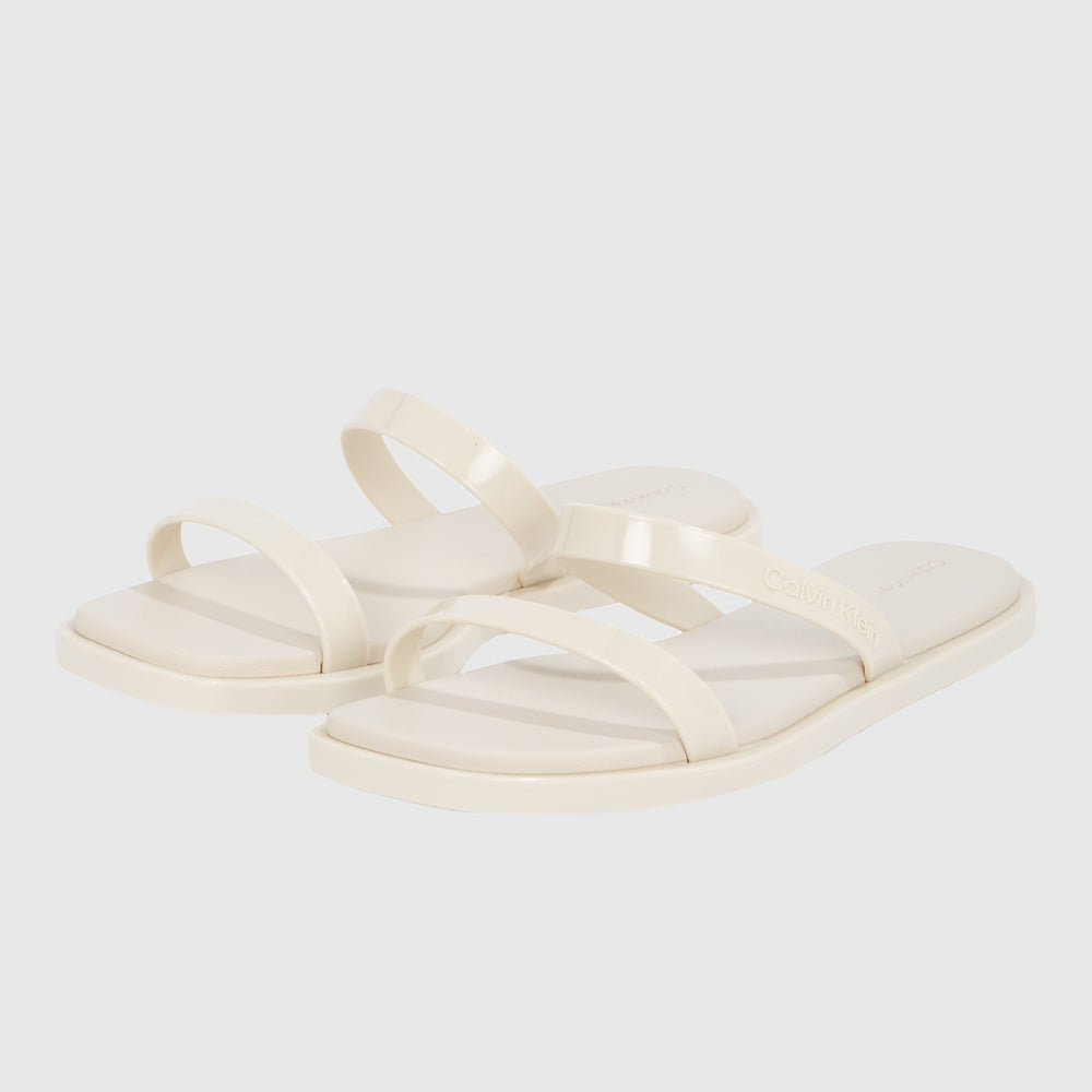 Jelly Double Bar Slide - Beige