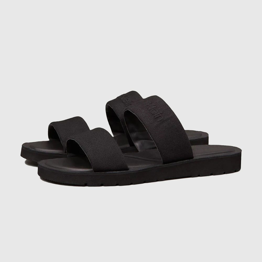 Double Strap Slide - Black