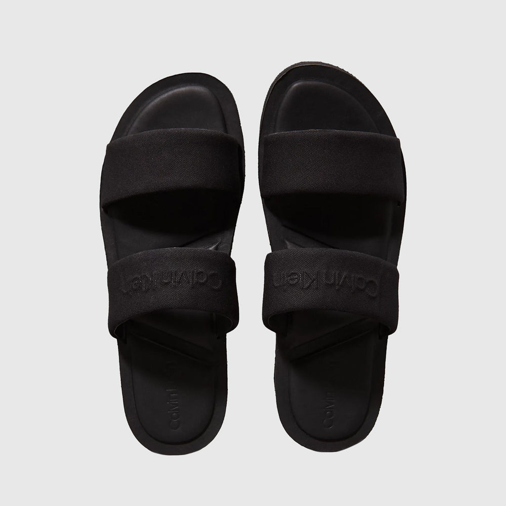 Double Strap Slide - Black