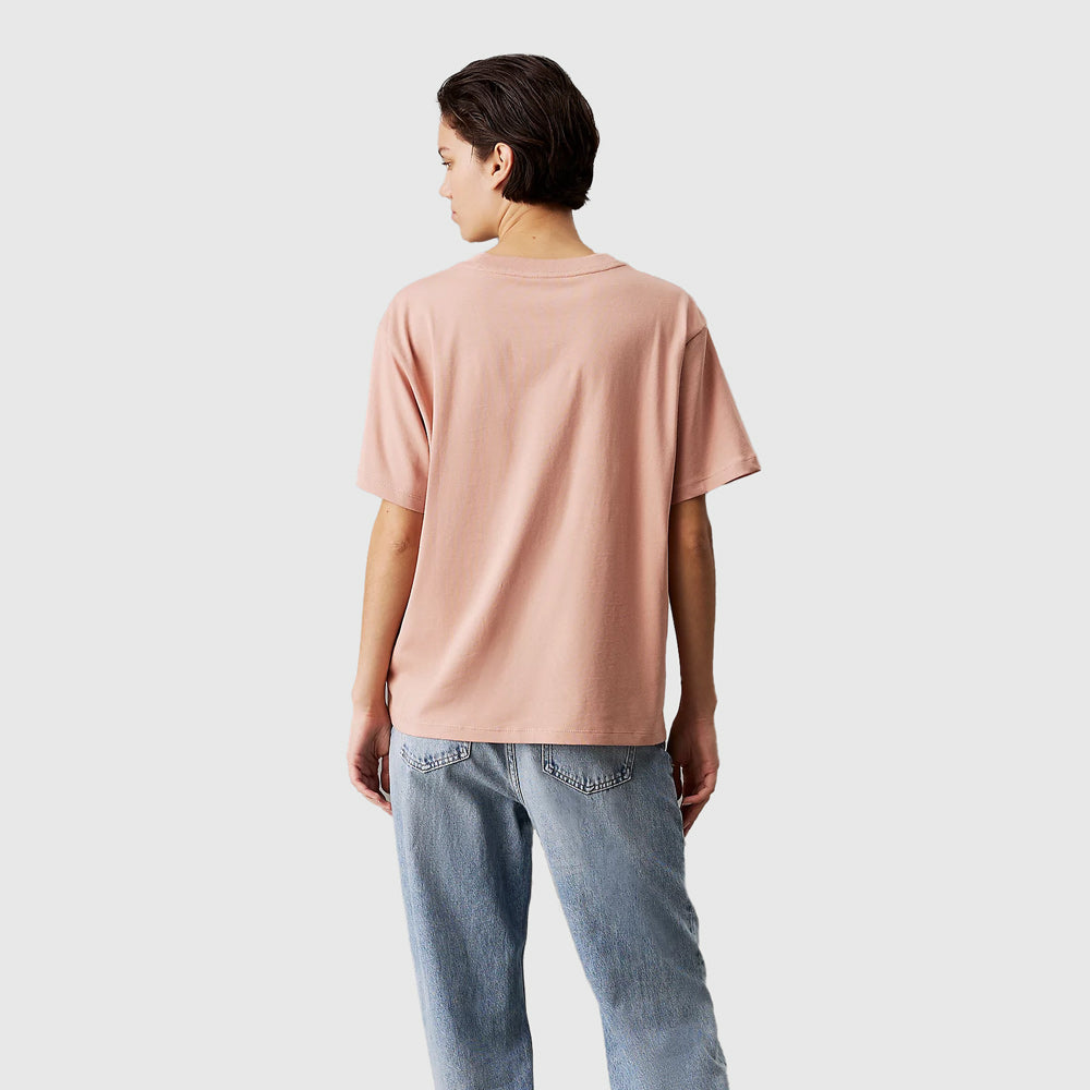 Embroidered Monologo T-Shirt - Blush