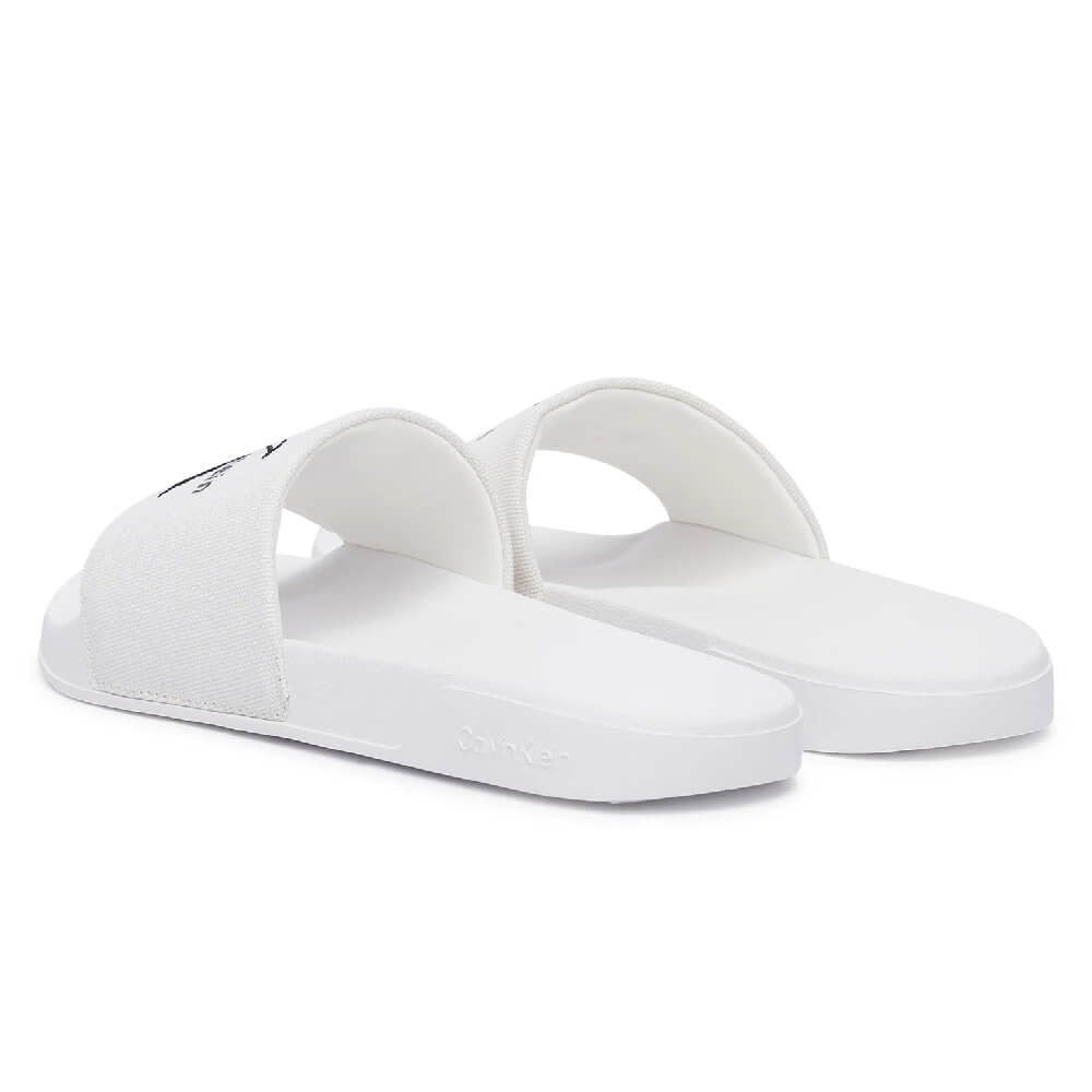 Canvas Contoured Slides - White