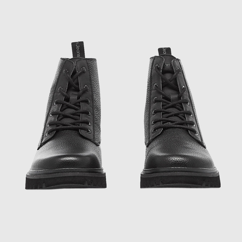 Eva Leather Boot - Black