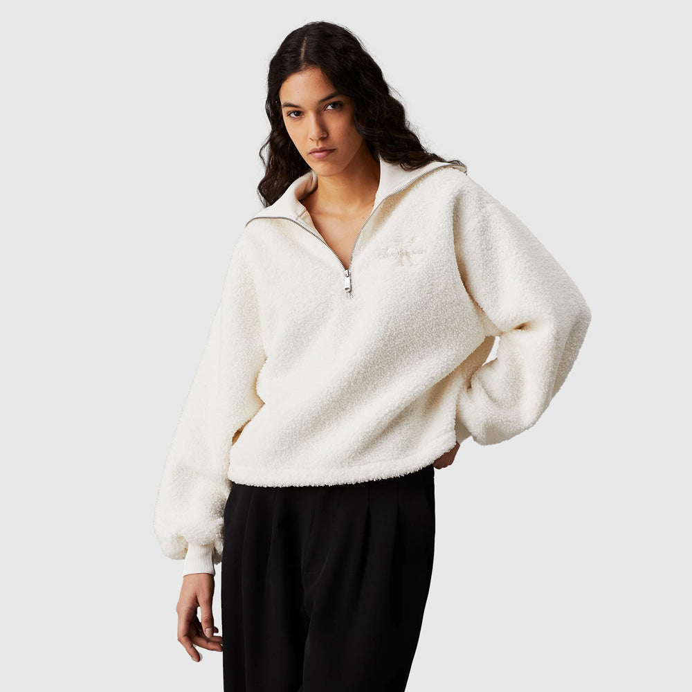 Calvin Klein Floral Collage Relaxed Hoodie - White |ThirdBaseUrban