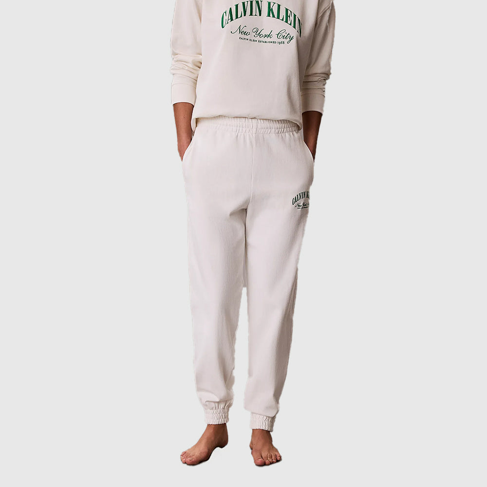 Cotton Heritage Logo Pyjama Top - Off White