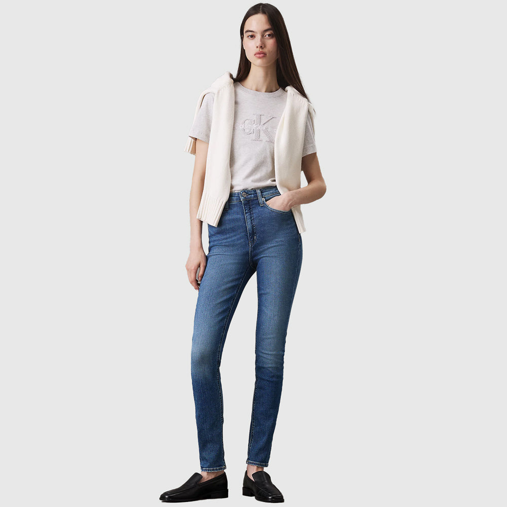 High Rise Skinny Jeans - Denim Dark