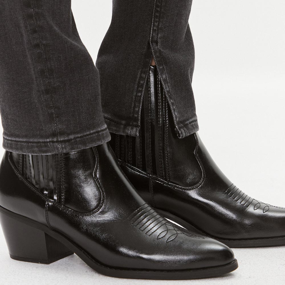 High Rise Skinny - Denim Black