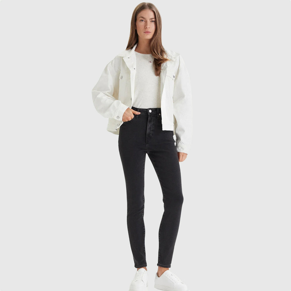 Calvin Klein High Rise Skinny Jean - Denim Black |ThirdBaseUrban