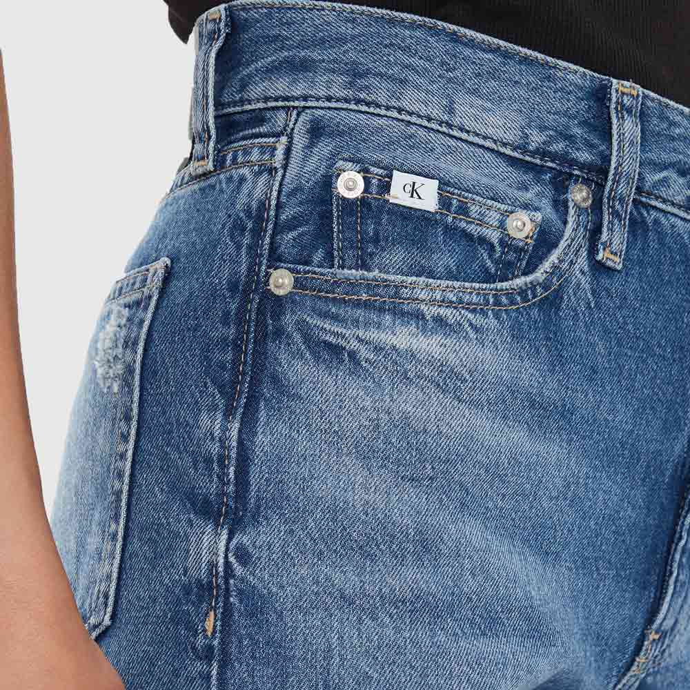 High Rise Straight Jeans - Denim Light