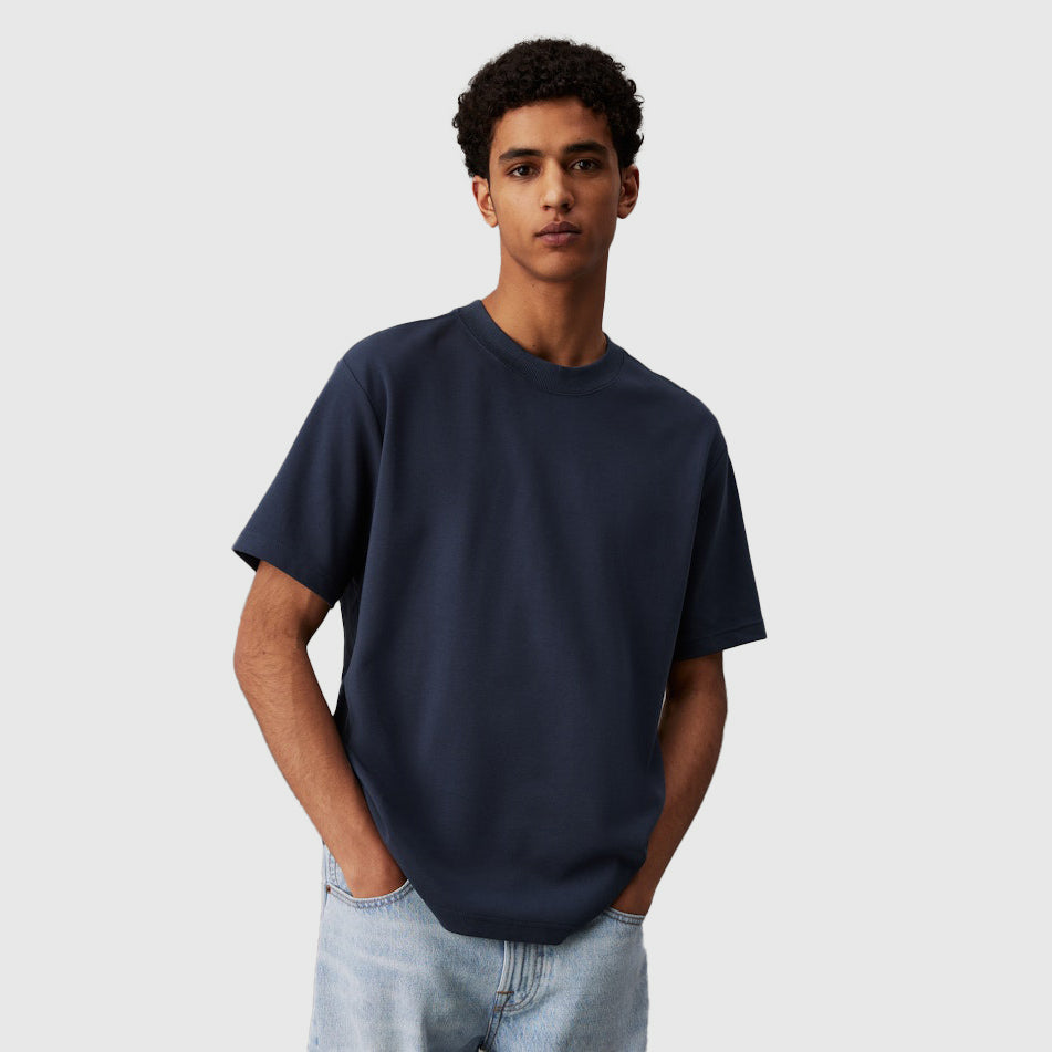 Calvin Klein Interlock T-Shirt - Navy |ThirdBaseUrban