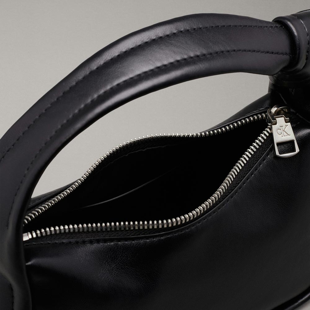 Knotted Mini Block Bag - Black
