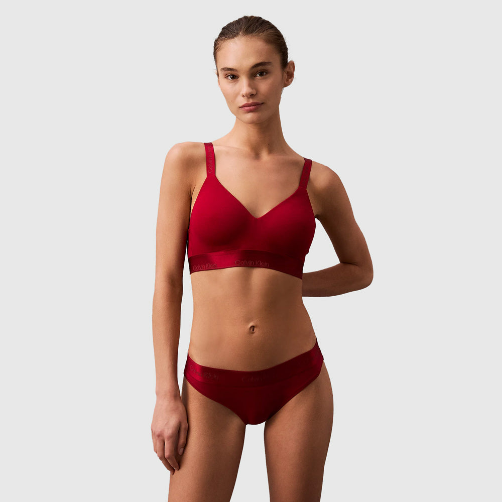 Calvin Klein Lightly Lined Bralette - Berry |ThirdBaseUrban