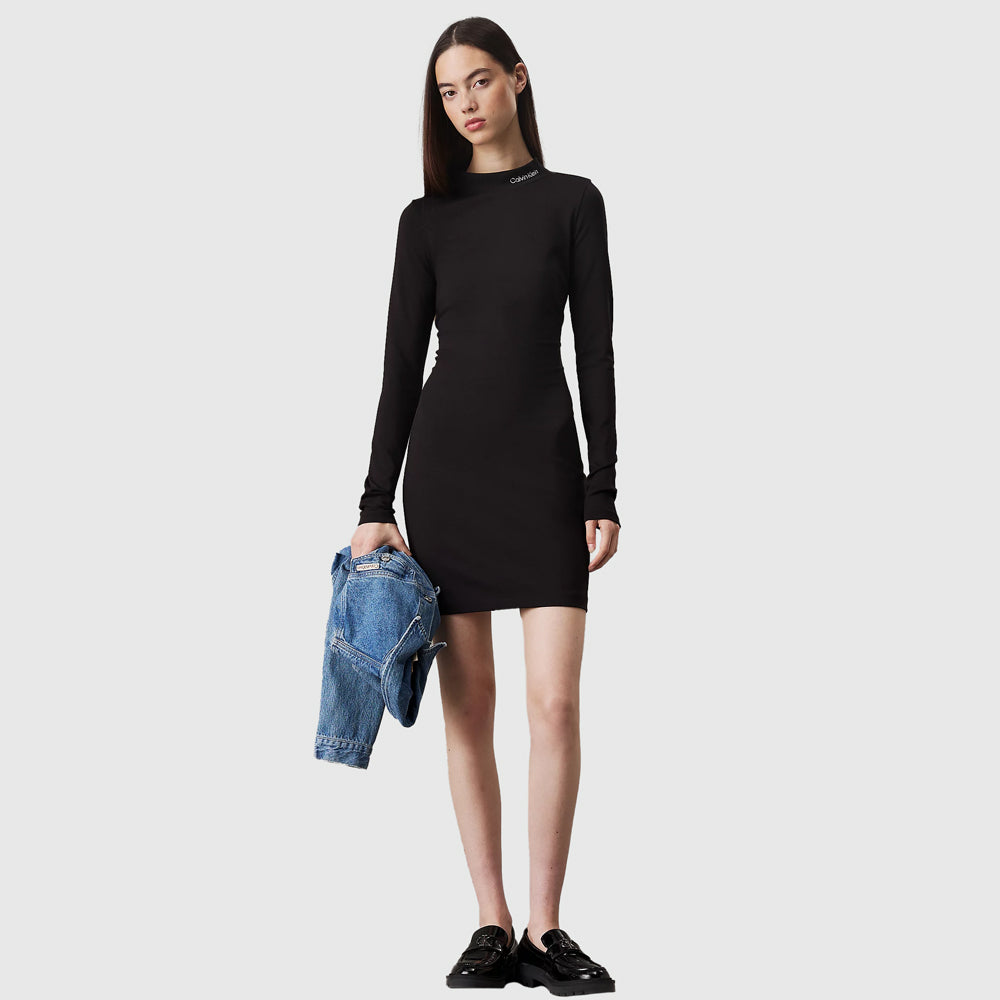 Calvin Klein Elastic Milano Dress - Ck Black |ThirdBaseUrban