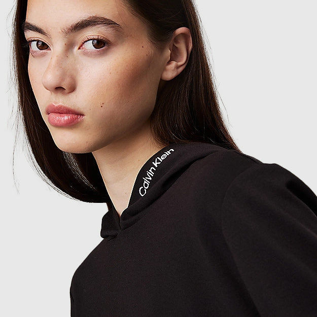 Elastic Milano Hoodie - Black