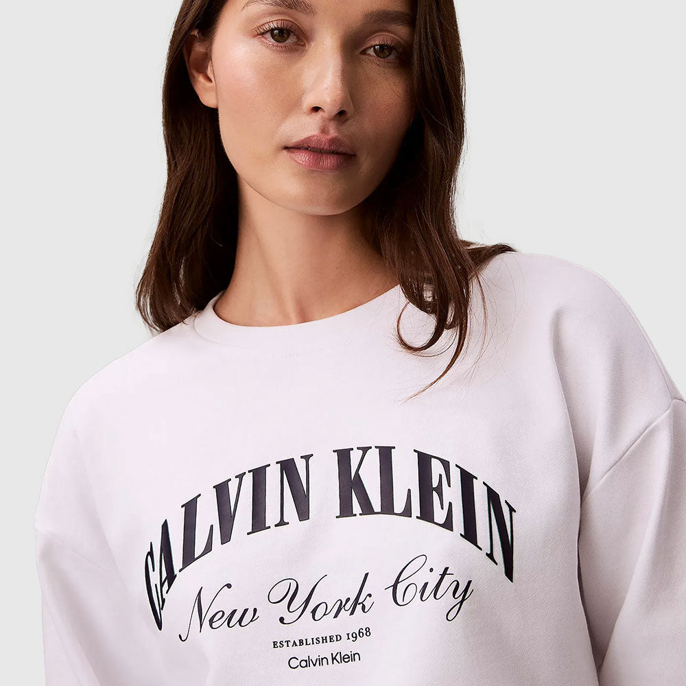 Varsity Logo Sweatshirt - White